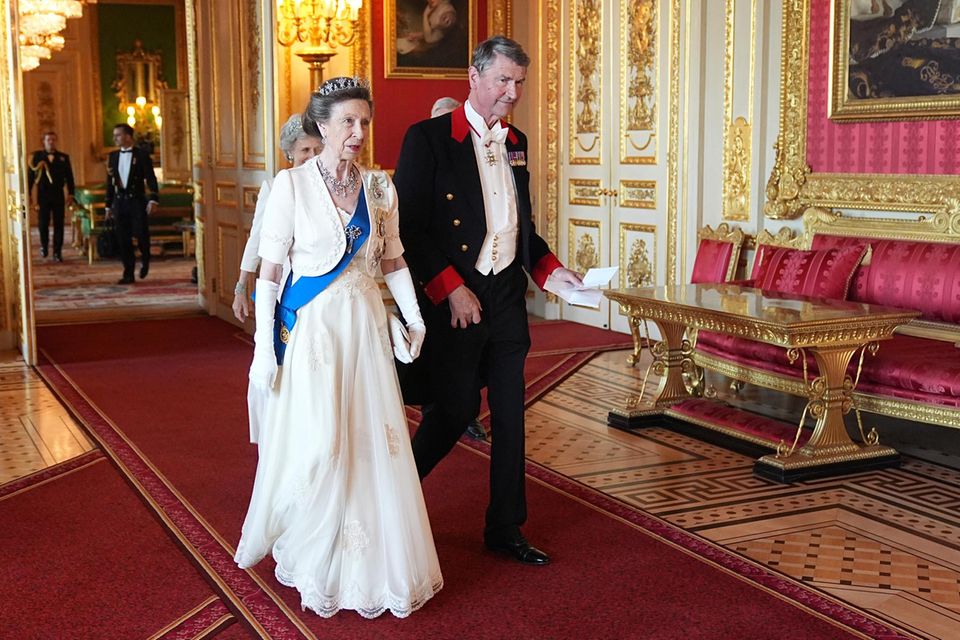 Prinzessin Anne beim Staatsbankett am 8. Juli 2025. 