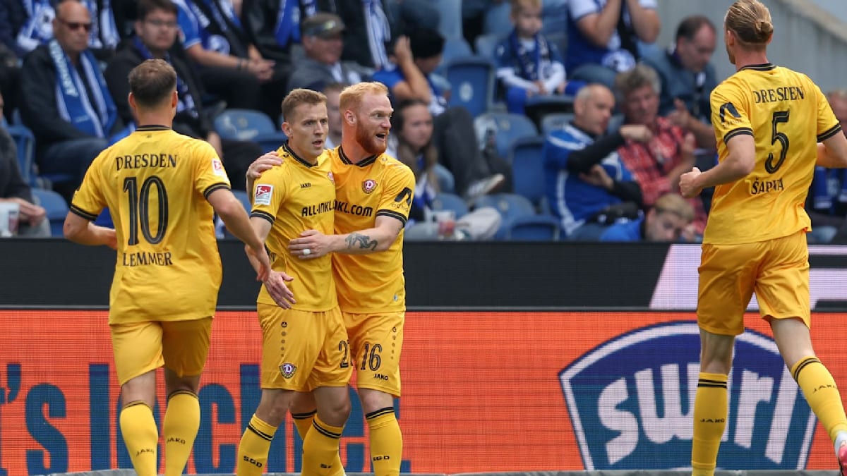 Dynamo Dresden holt mit 2:1 in Bielefeld ersten Sieg