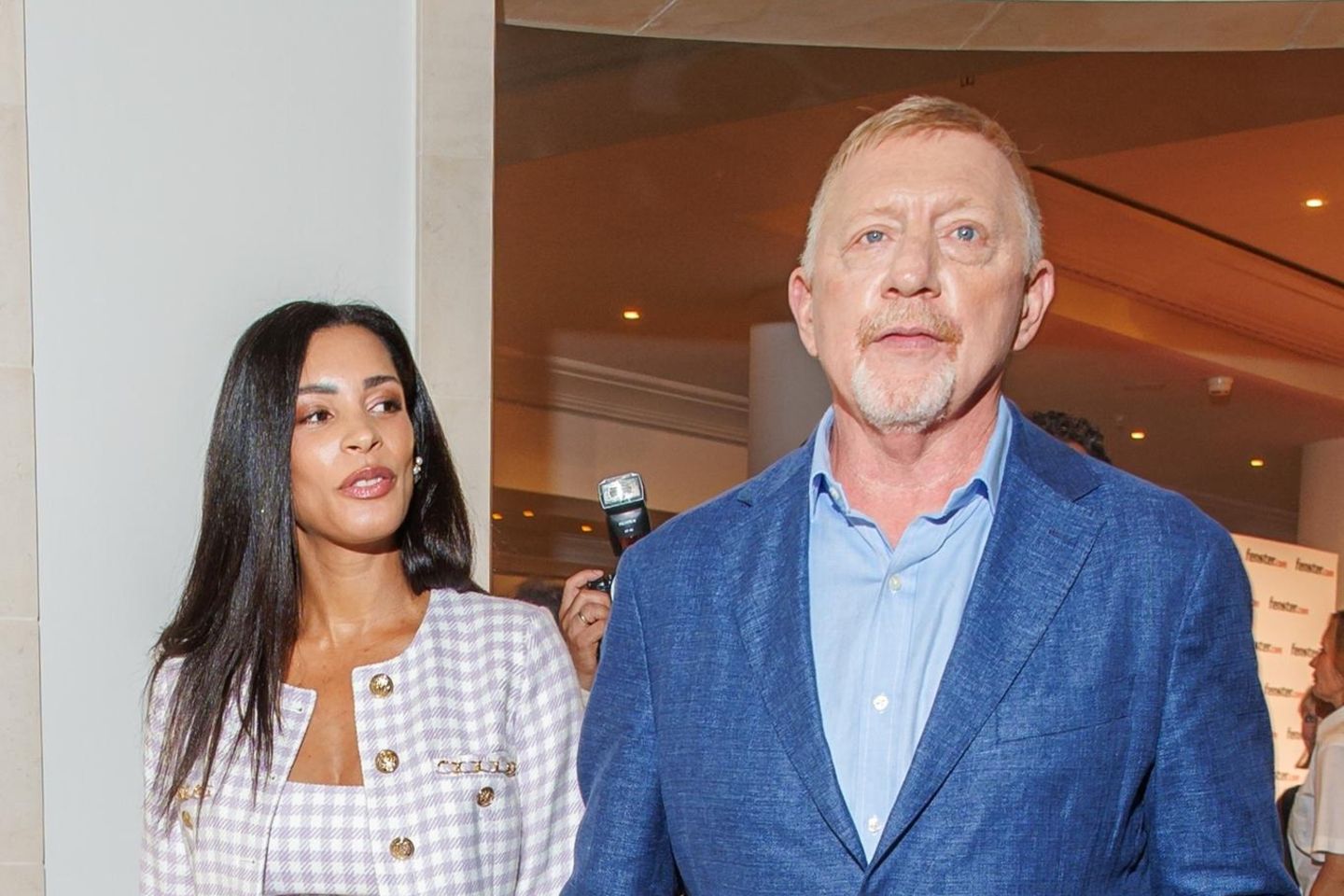 Boris Becker mit seiner schwangeren Frau Lilian