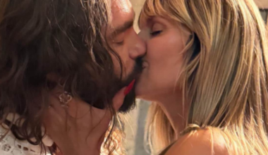 Im weißen Spitzenkleid knutscht Heidi Klum ihren Tom