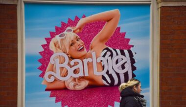 Plakatwerbung für den Film "Barbie"