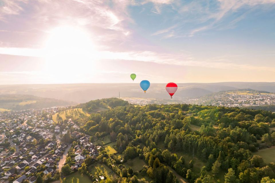 Ballons über der Schwarzwald-Stadt Calw