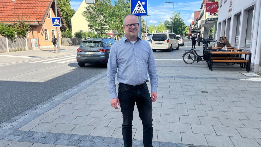 Der BA-Vorsitzende Stefan Ziegler ist mit der umgestalteten Truderinger Straße nicht ganz glücklich.