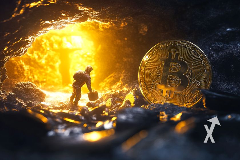 Bitcoin-Mineure arbeiten an digitaler Währung.