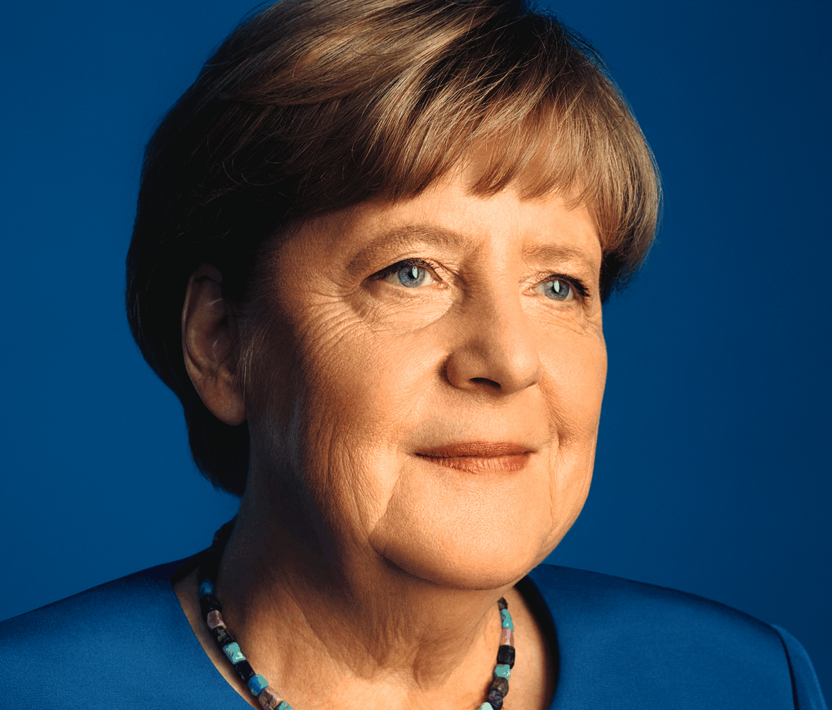 Merkel signiert ihr Buch in Münster