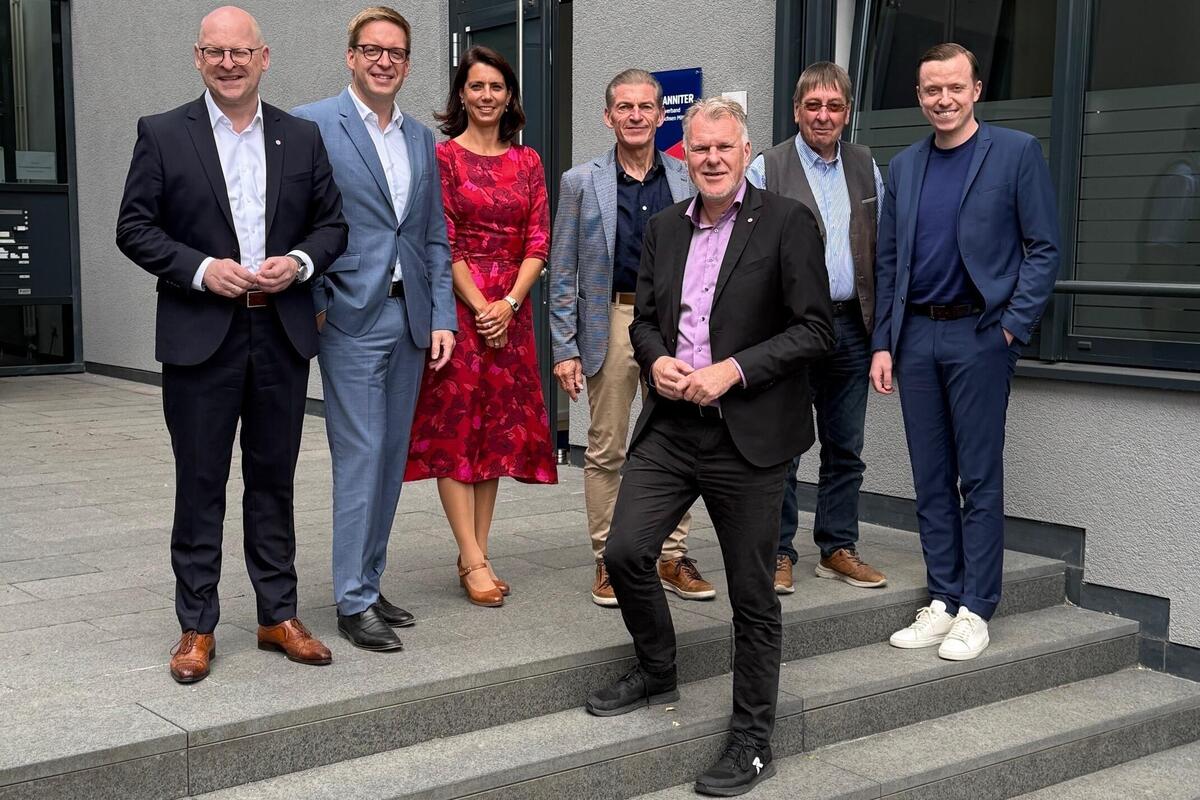 Politischer Talk in Hannover beim Besuch des Bundesvorstands