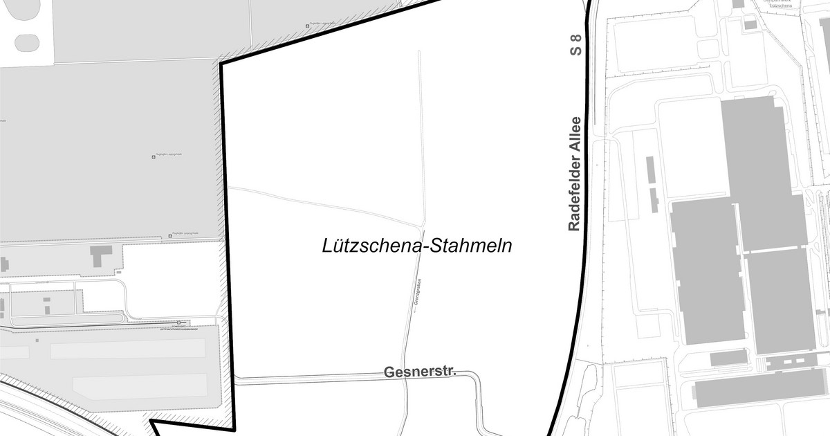 Flächennutzungsplan-Änderung für den Bereich Radefelder Allee West, Leipzig-Nordwest - Frühzeitige Öffentlichkeitsbeteiligung und öffentliche Auslegung des Planentwurfs 
