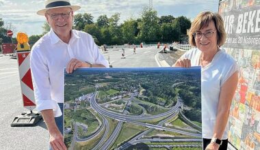 Verkehrsfreigabe des neuen Bogens – Meilenstein für Baumaßnahme Umgehungsstraße Münster