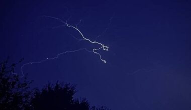 Unwetter ziehen an Bielefeld vorbei