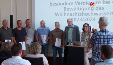 VIDEO | Hochwasserehrennadel an 59 Menschen in Hannover verliehen