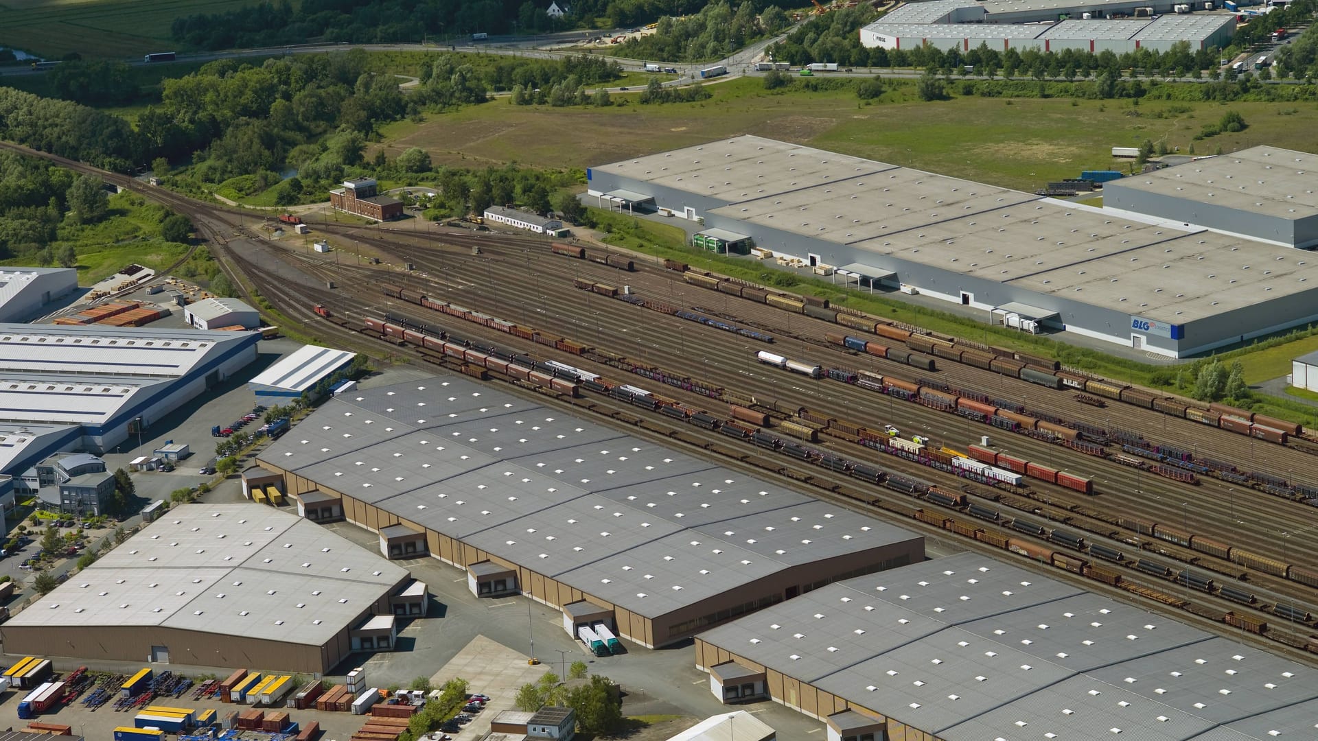 Das Güterverkehrszentrum Bremen: Das Zentrum erstreckt sich auf einem 475 Hektar großen Gelände.