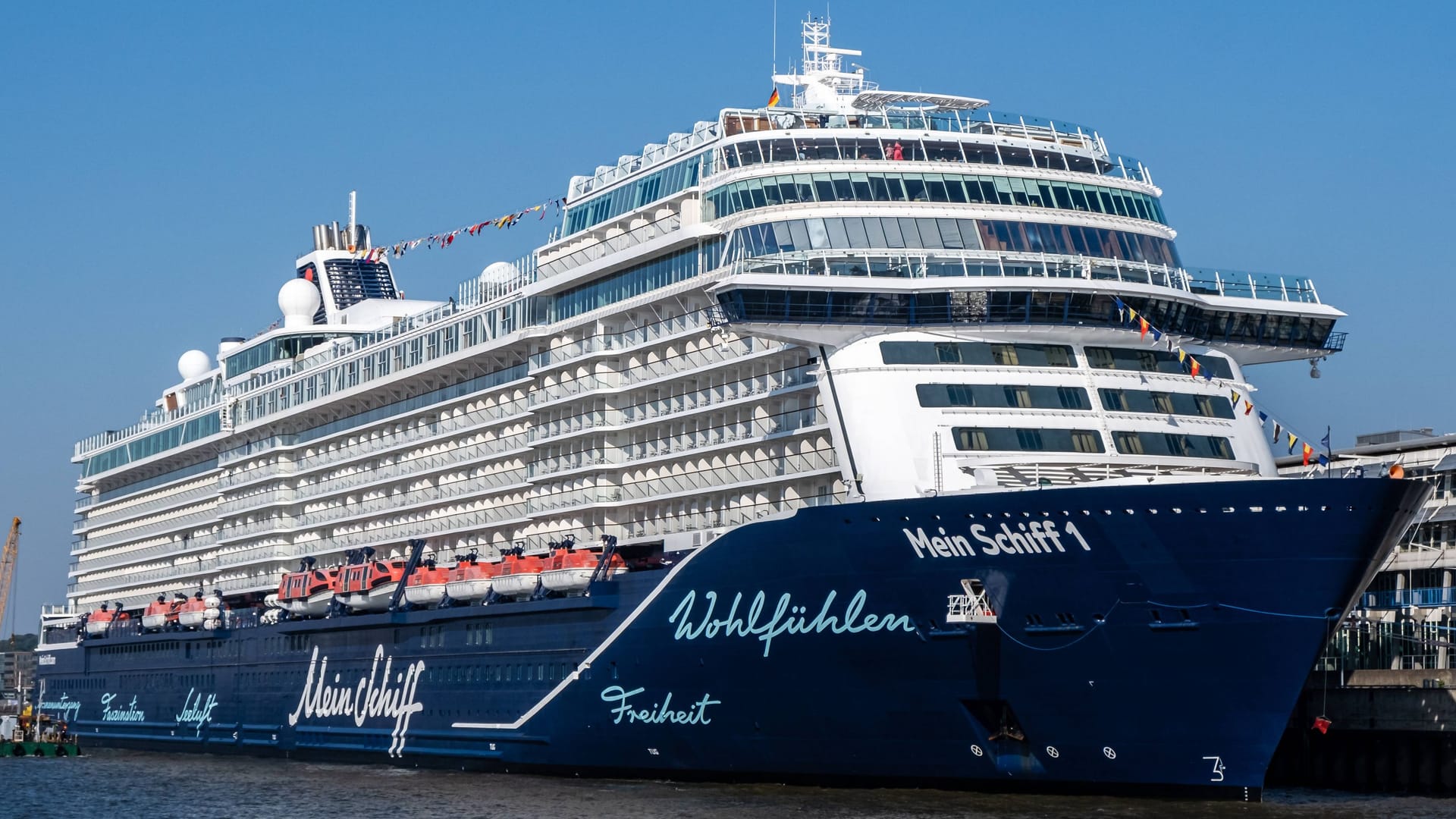 Das Kreuzfahrtschiff "Mein Schiff 1" (Archivbild): Am heutigen Montag läuft das Schiff Hamburg an.