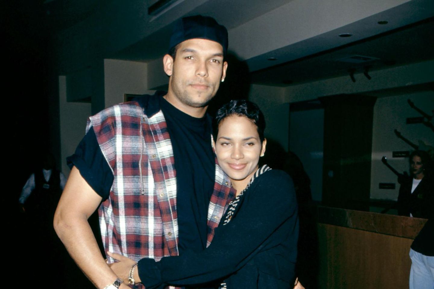 David Justice und Halle Berry im Jahr 1995.