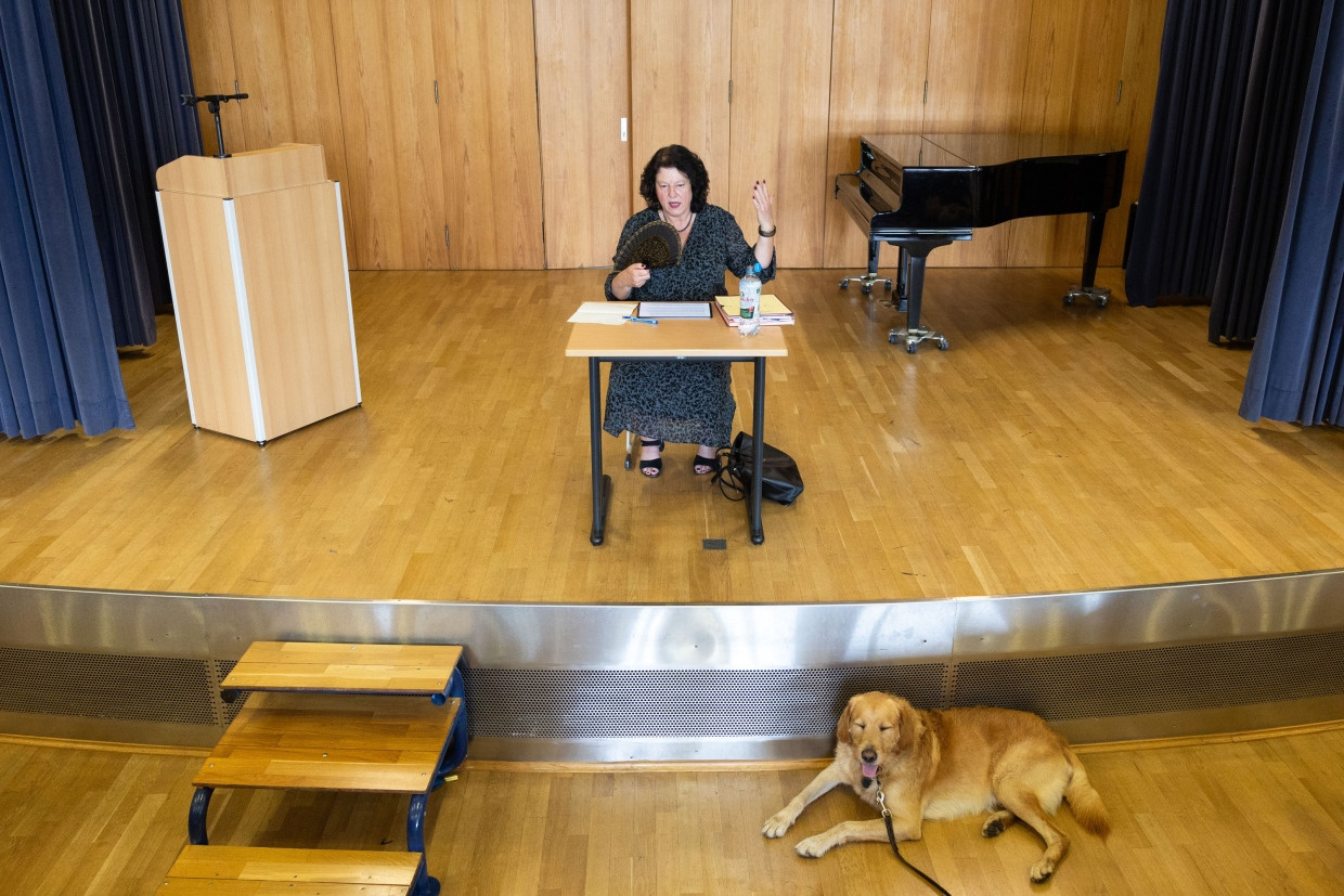 Die Frankfurter Bildungsdezernentin Sylvia Weber (SPD) bei der Pressekonferenz am Freitag