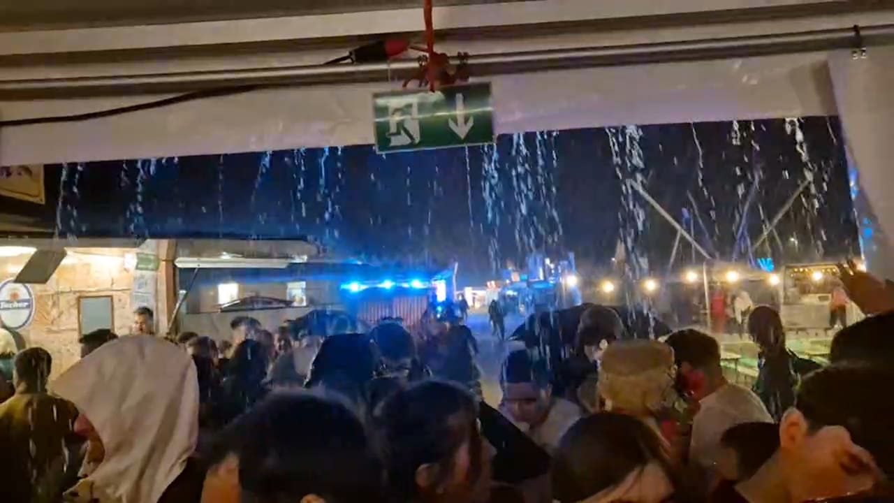 Heftiges Unwetter: Volksfest in Nürnberg säuft ab | Regional