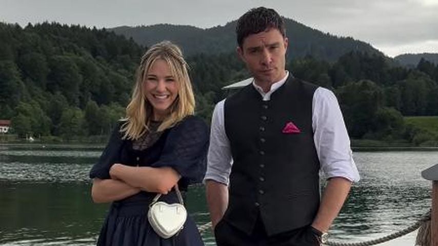 Ed Westwick und Diana zur Löwen, August 2025