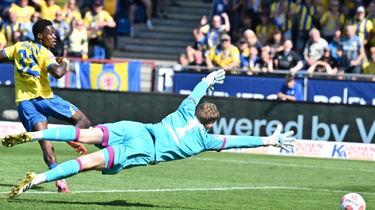 Später Ausgleich: 1:1 zwischen Braunschweig und Bielefeld