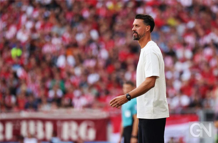 Erstes Bundesligaspiel als Trainer: Sandro Wagner. Foto: Philipp von Ditfurth/dpa