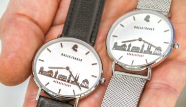 Limitierte Halle Uhr zeigt Sehenswürdigkeiten und Händel-Kopf