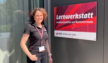 Diana Beyer ist Teamleiterin Ausbildung bei den Stadtwerken Halle und kümmert sich um die vielen Neuankömmlinge.