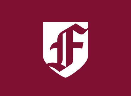 Fordham University Logo: Gothic F with Shield, Quelle: Fordham University