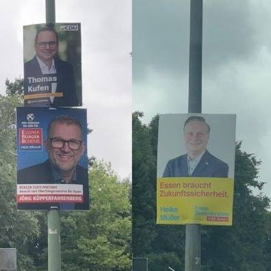 Wahlplakate in Essen zerstört - Radio Essen