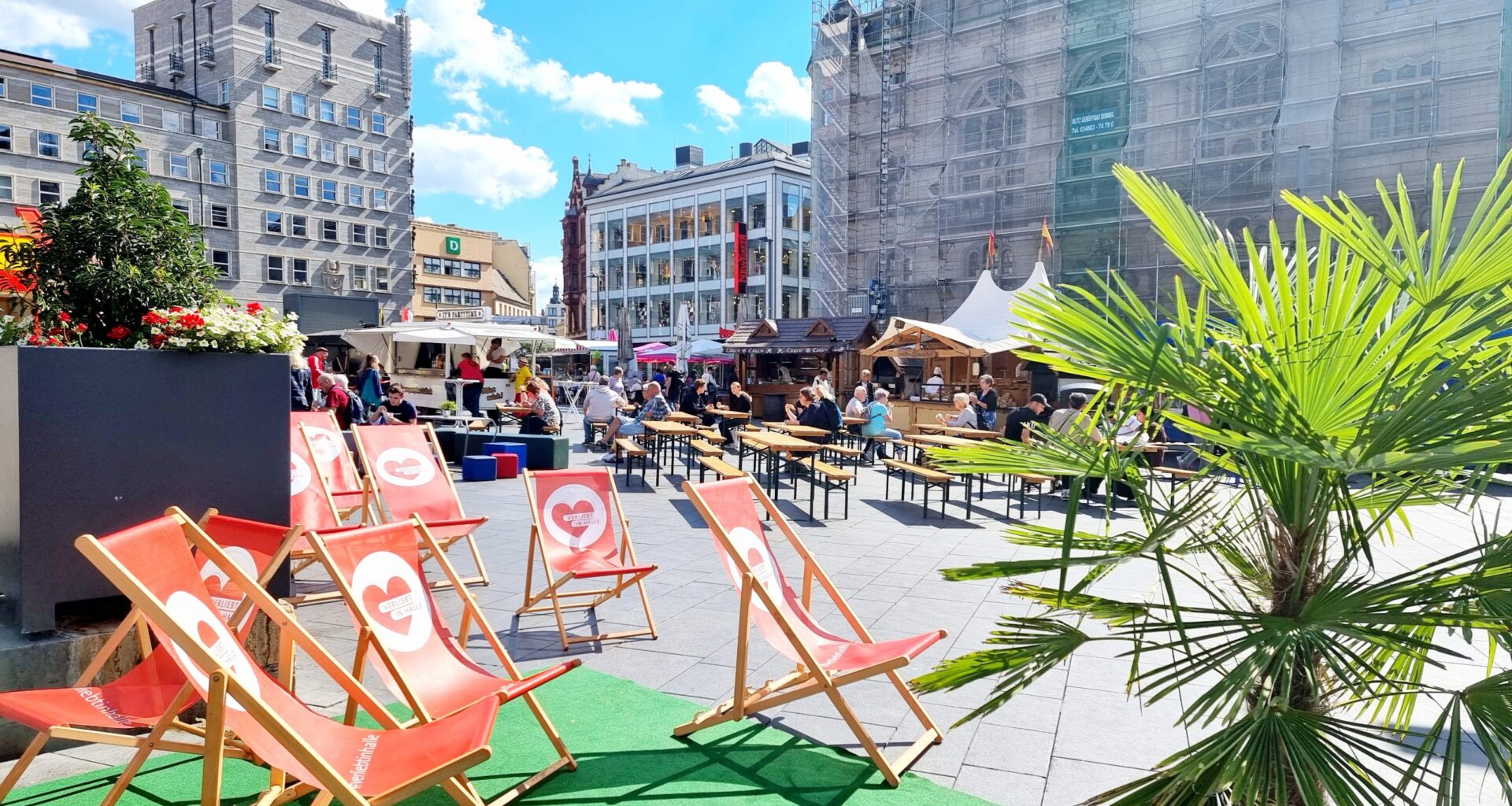 Bunter Gratis-Familientag auf Halles Marktplatz