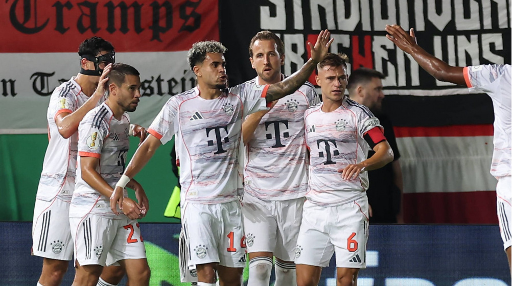 Last-Minute-Sieg dank Kane: FC Bayern müht sich in Wiesbaden in die 2. Runde
