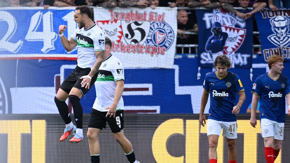 Hannover dreht das Spiel und gewinnt bei Holstein Kiel