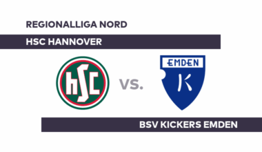 HSC Hannover - BSV Kickers Emden: Hannover hat Luft nach oben - Regionalliga Nord