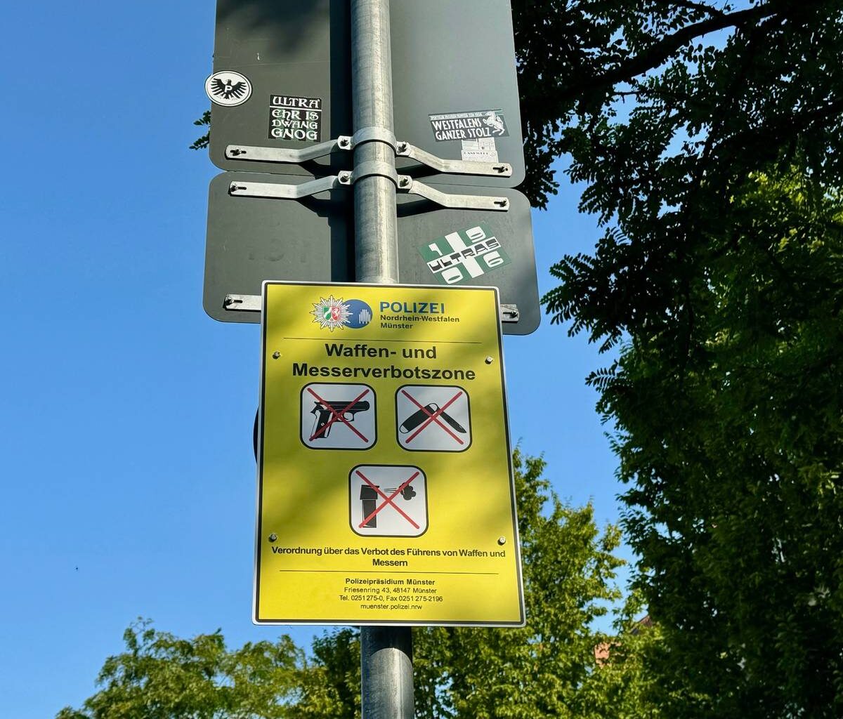 Waffenverbotszone am Bahnhof - Antenne Münster