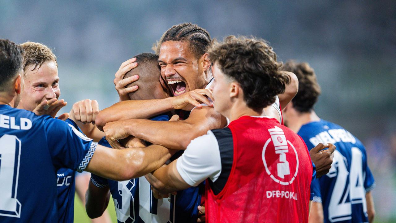 Bielefeld jubelt wieder im Pokal - später Sieg gegen Bremen