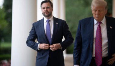 JD Vance und Donald Trump am Weißen Haus
