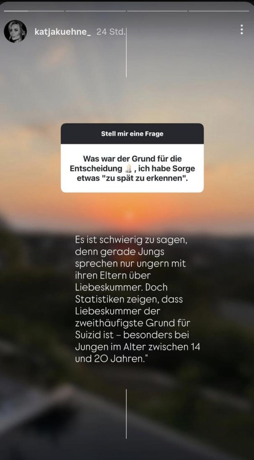 Katja Kühne: Ex-"Bachelor"-Gewinnerin spricht über Suizid ihres Sohnes Lucas