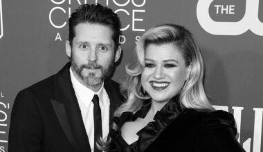 Kelly Clarkson mit Brandon Blackstock im Jahr 2020.