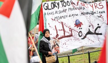 Hunderte protestieren wegen getöteter Journalisten in Gaza