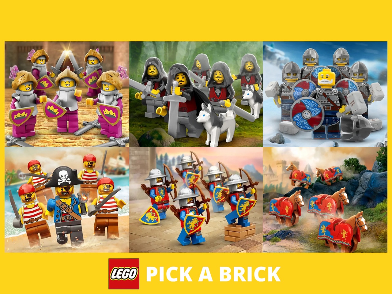 LEGO Castle Battle Packs bei Pick a Brick: Wolfsbande, Löwenritter & mehr