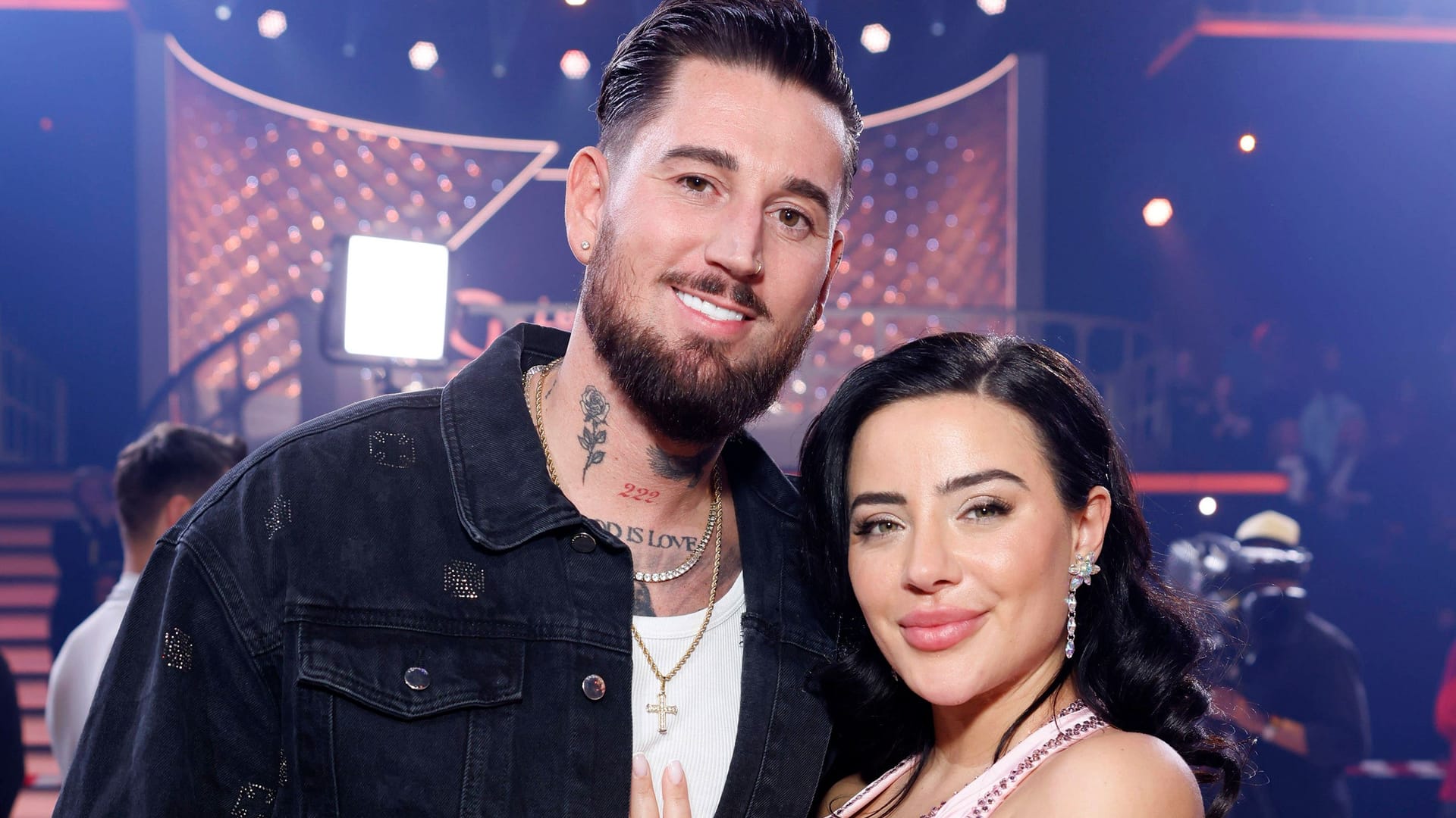 Leyla Lahouar TV-Darsteller Mike Heiter bei der RTL-Tanzshow Lets Dance. Die beiden haben jetzt in Italien geheiratet. (Archivbild)