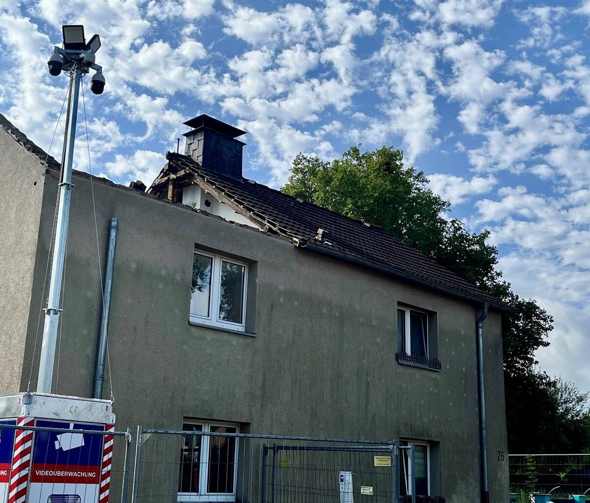 Abriss in Essen - Halbe Häuser bleiben stehen
