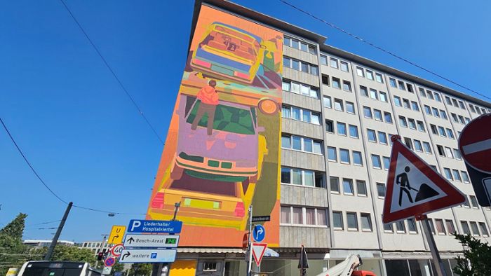 Graffiti in Stuttgart Mitte: Warum der Berliner Platz ein Stück bunter wird