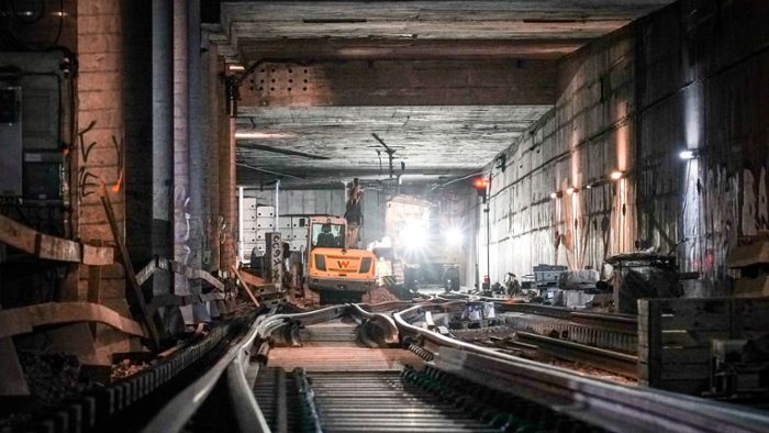 S-Bahn-Stammstrecke Stuttgart: Hunderte Bauarbeiter im Einsatz – was im Tunnel gerade passiert