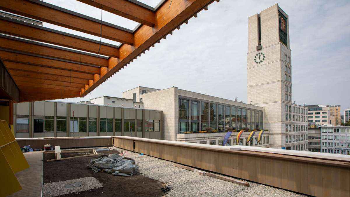 Haus des Tourismus in Stuttgart: So sieht es auf der neuen Dachterrasse am Marktplatz aus