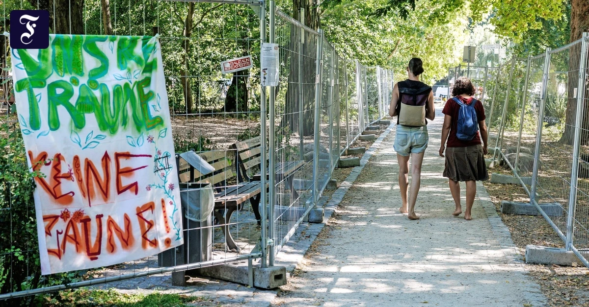 Frankfurt: Grüneburgpark-Spielplatz öffnet trotz Protestcamp