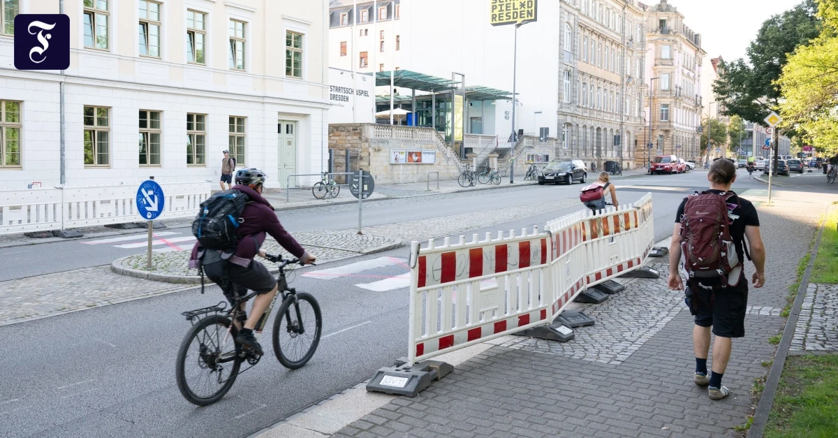 Dresden: Selbstgemalter Zebrastreifen sorgt für Aufregung