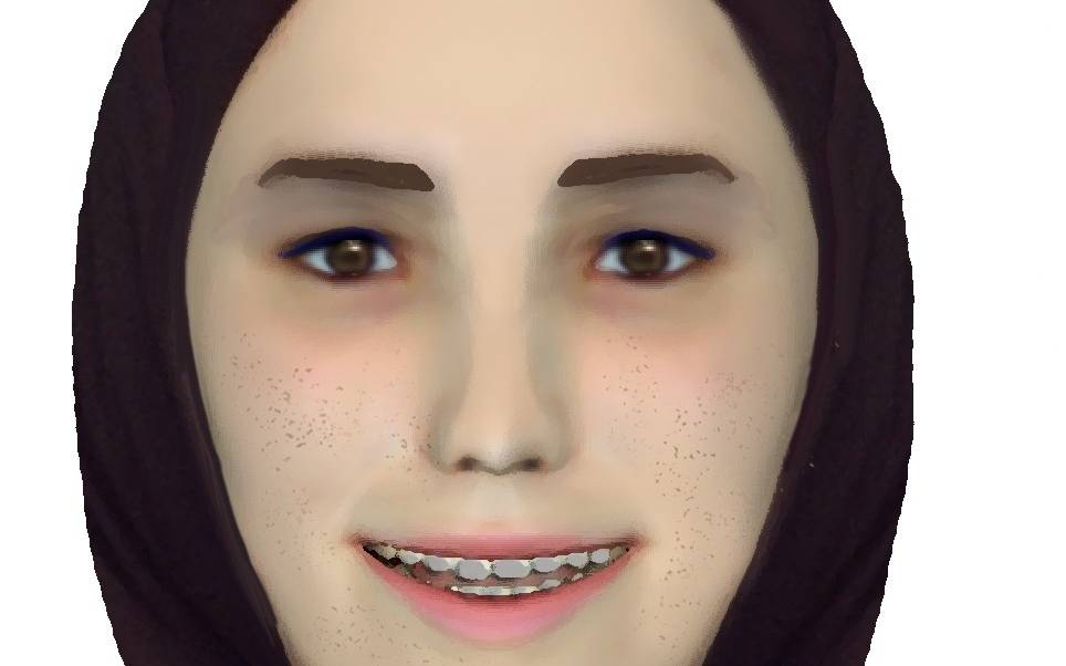 Das Phantombild einer tatverdächtigen Betrügerin in Essen.