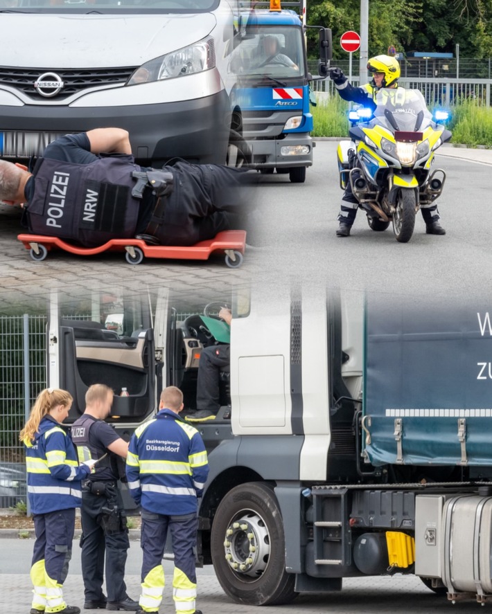 POL-DU: Landesweite Kontrollen des gewerblichen Personen- und Güterverkehrs - Polizei Düsseldorf unterstützte gemeinsam mit elf Kreispolizeibehörden den landesweiten Einsatz - 591 Lkw kontrolliert
