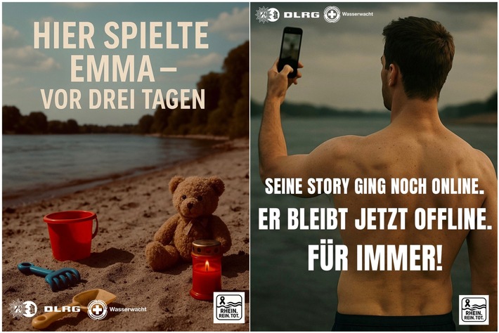 POL-DU: Polizei Duisburg: Schock-Bilder warnen vor dem Baden im Rhein