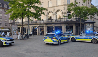 Polizeieinsatz am Königsplatz in Augsburg: Ein Mann in Gewahrsam