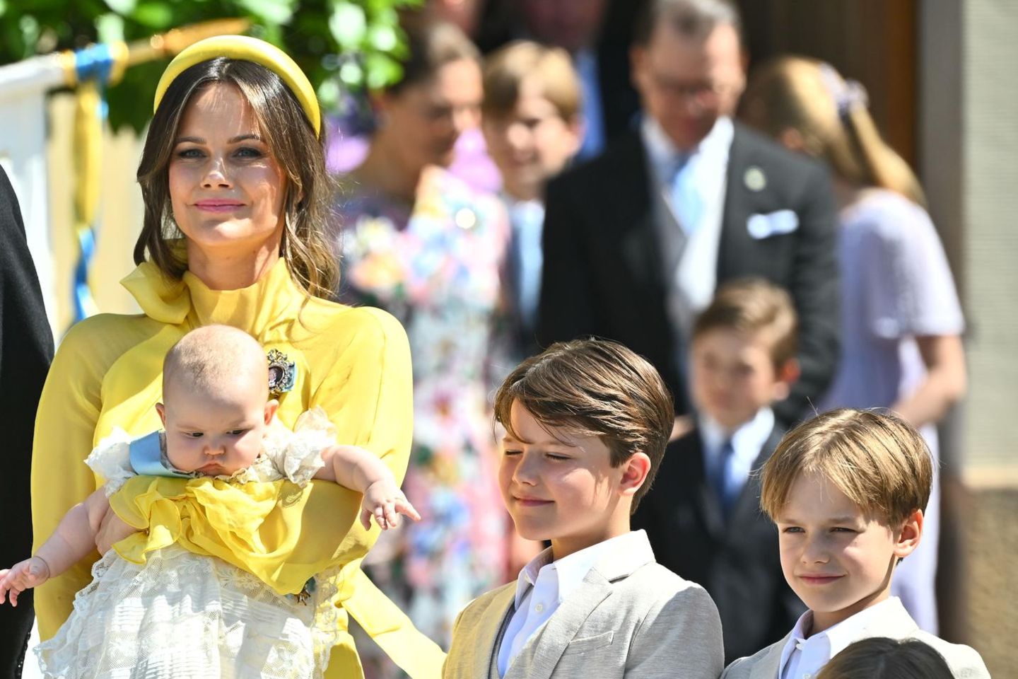 Prinzessin Sofia mit Prinzessin Ines und Prinz Alexander, Prinz Gabriel und Prinz Julian