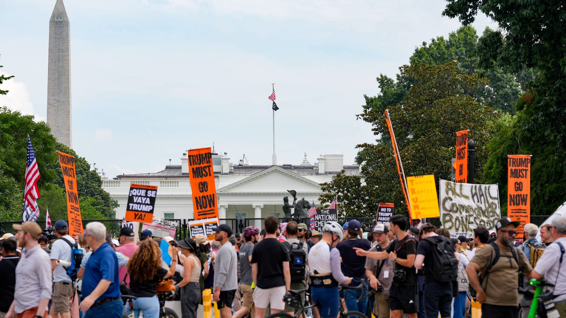 Protest gegen Donald Trump in Washington.